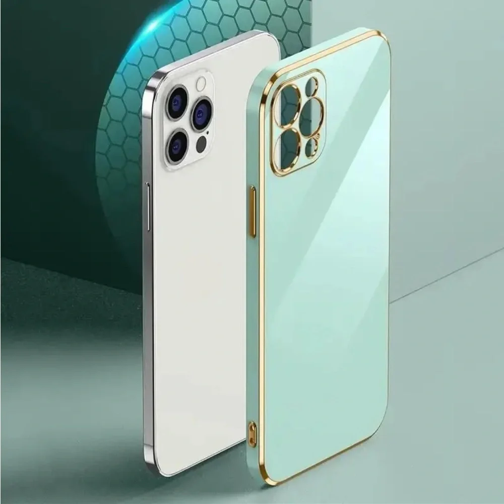 ❤️Boutique - Aqua Gold iPhone 13 Pro Case - OS